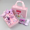 Children's gift box, cute set, hair rope, cloth, hairpins, hairgrip with bow, Birthday gift, Korean style