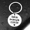 Thanksgiving you for loving us as Father's Day/Mother's Day stainless steel keychain