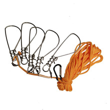 批发渔具简装鱼锁活鱼扣锁鱼器户外垂钓用品布绳鱼锁