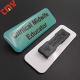 Серебряная матовая креативная пластиковая магнитная булавка из ПВХ ручной работы, золото и серебро