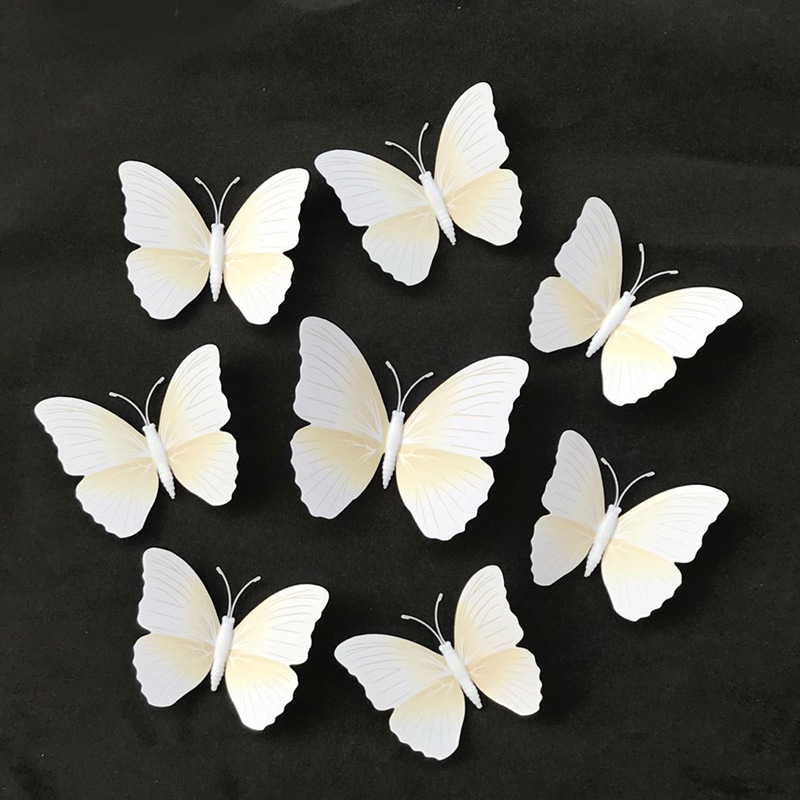 Solid Color Butterfly 6-12CM3D Stereo Simulation Butterfly Wall Stickers Creative Decoration Butterfly Accessories Butterfly Crafts Solid Color Butterfly 6-12CM3D Stereo Simulation Butterfly Wall Stickers Creative Decoration Butterfly Accessories Butterfly Crafts