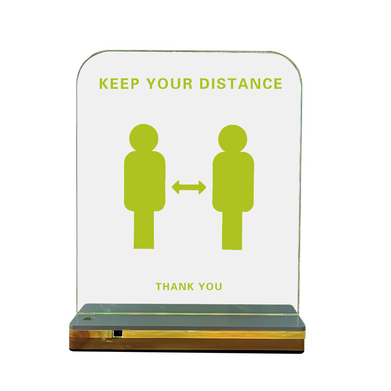 亚克力警告指示牌七种颜色灯闪烁提醒红外感应控制系统手动按钮