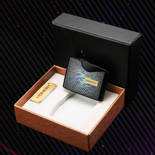 Baicheng's new inflatable metal lighter, windproof, fashionable and personalized, popular internet celebrity's same style smoking set wholesale
