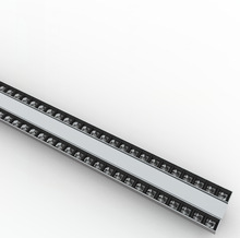 超市LED双管线槽灯UGR19线条灯可调角度货架灯调角度轨道灯吸顶装