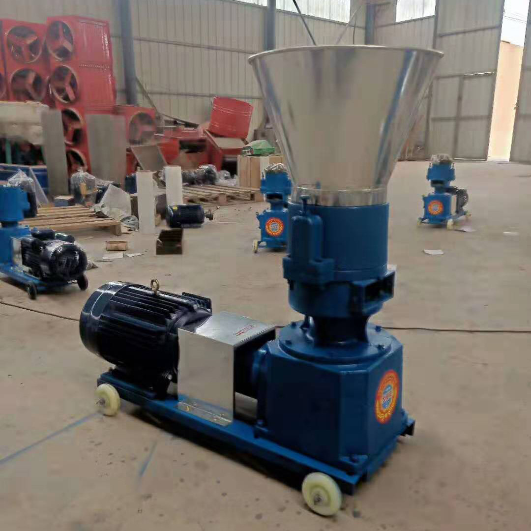 宠物平模饲料颗粒机 鸡鸭鹅饲料成型机 全套饲料生产线