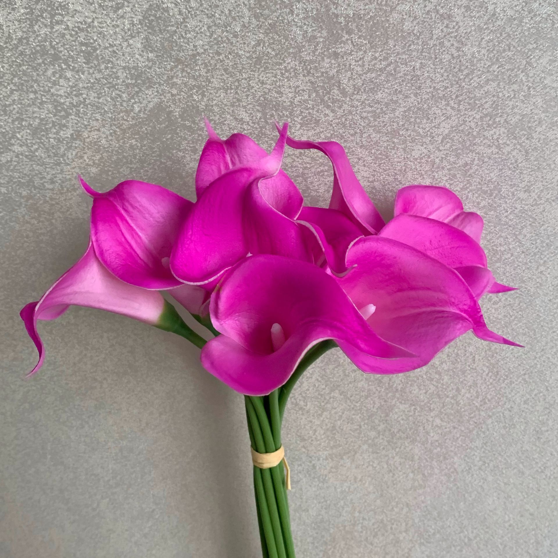 Flor artificial pu sentir Calla Lily Sala decoración del hogar diseño hogar a juego novia celebración flor