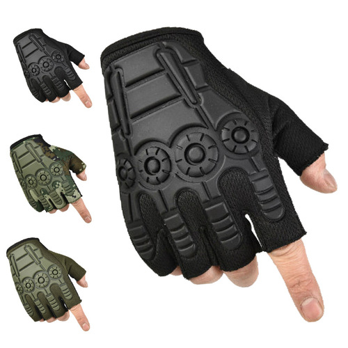 Sports gloves cycling fitness anti-slip wear-resistant outdoor special forces mountain climbing bicycle driving motorcycle heat glued