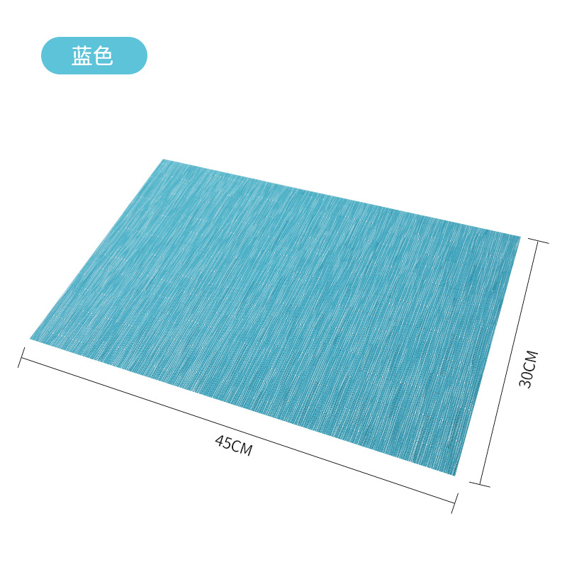 Ningxin placemat Estilo nórdico colorido bambú tersin aislamiento placemat PVC impermeable estera de mesa estera de aislamiento al por mayor