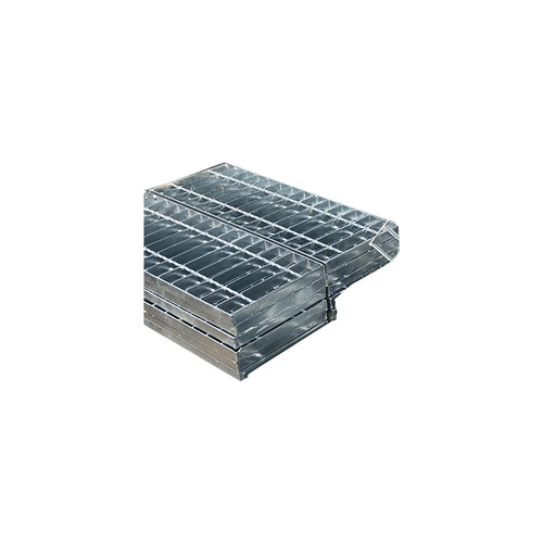 Slip-resistant zinc-coated steel grating stair treads stainless steel grating composite patterned platform
