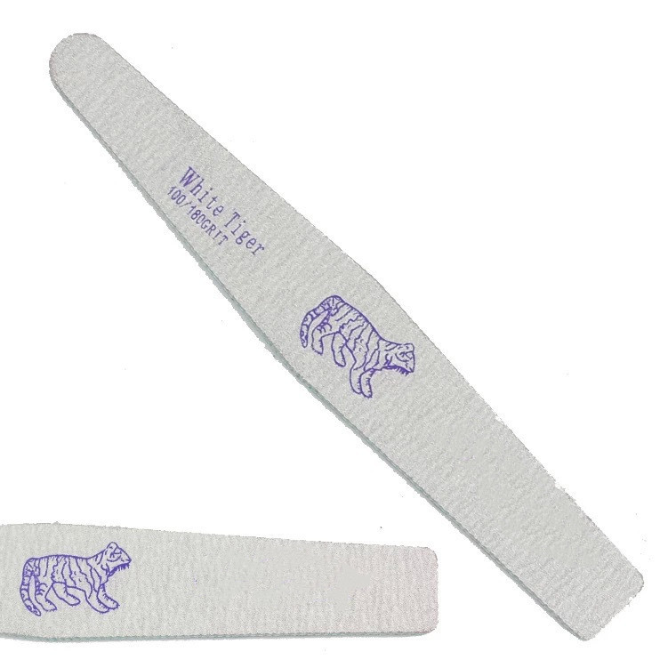 Diamond-shaped gray sand strip nail file tiger sand strip