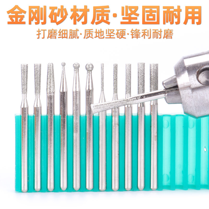 Cabeza de molienda de diamante pulido, herramienta de precisión, galvanoplastia