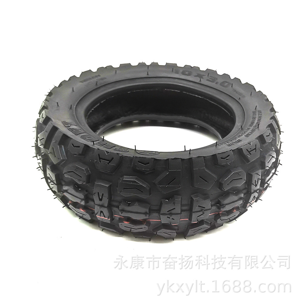 255*80TUOVT电动车电动滑板车胎10*3.0耐磨越野真空胎轮胎加内胎
