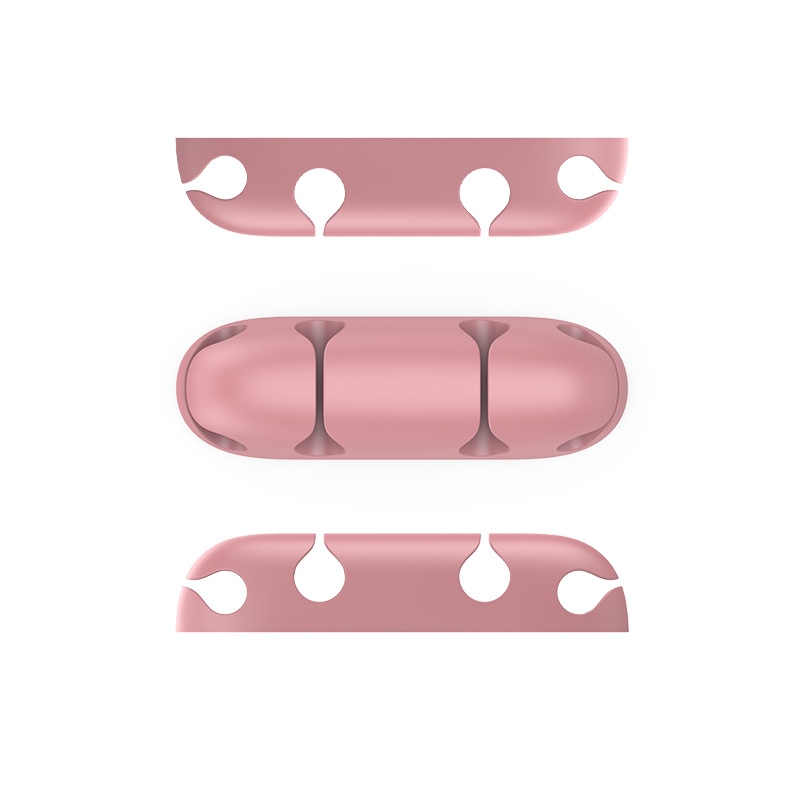 Nuevo cable de datos de escritorio organizador de cable de silicona regalo creativo de almacenamiento Winder enchufe titular clip de alambre