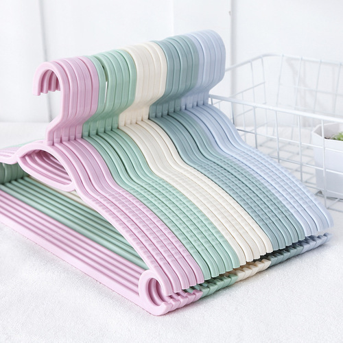 Multifunctional adult plastic clothes hanger household non-marking non-slip clothes hanger support student dormitory drying clothes hanger