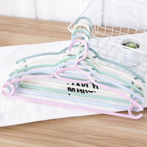 Multifunctional adult plastic clothes hanger household non-marking non-slip clothes hanger support student dormitory drying clothes hanger