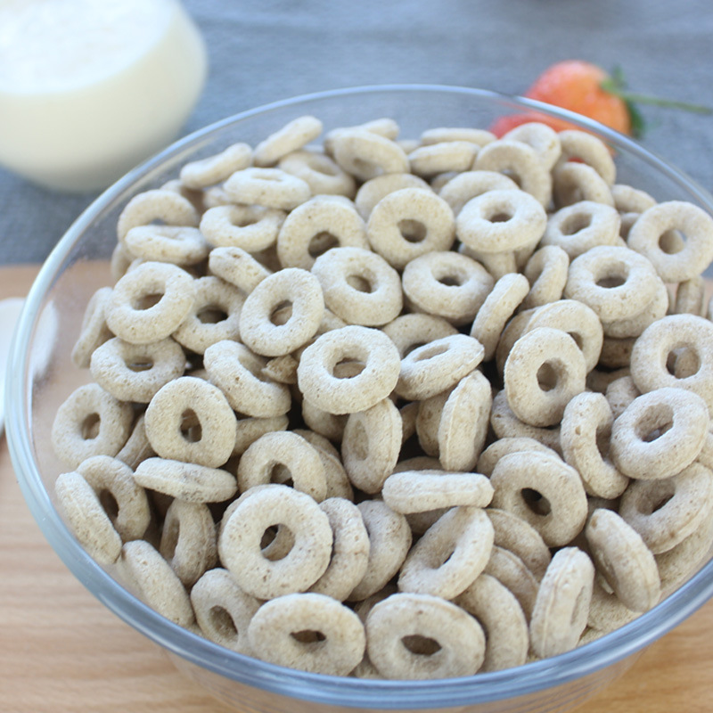 Dry eating oatmeal circle 1kg cereal circle instant food hotel breakfast cold Bubble Milk low fitness substitute meal khaki