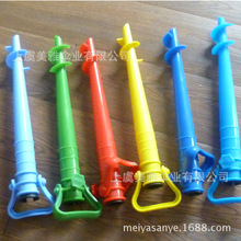 厂家现货批发 45cm沙滩伞太阳伞伞座 沙滩伞塑料伞座塑料螺旋伞插