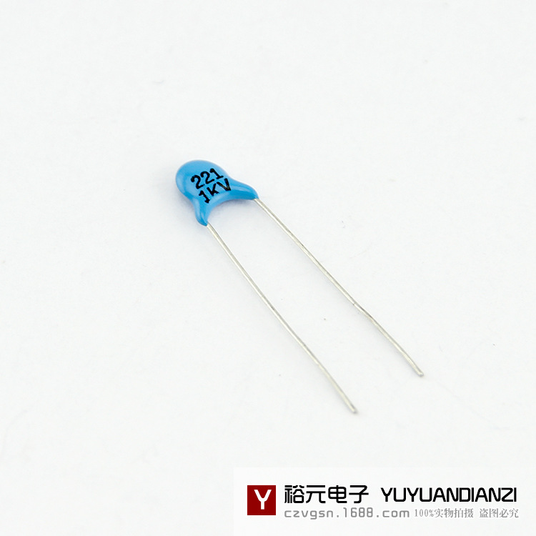 厂家直销 全新 高压瓷片电容 1KV 221  现货批发  欢迎询价