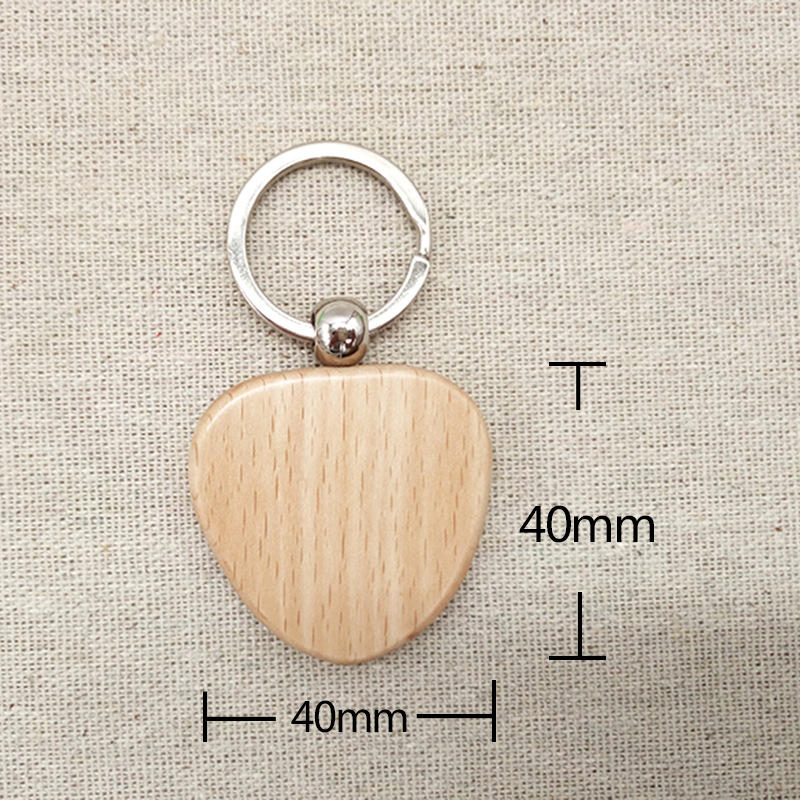 Llavero de madera de haya llavero de madera LOGO de madera clave colgante de publicidad regalo promocional llavero de madera