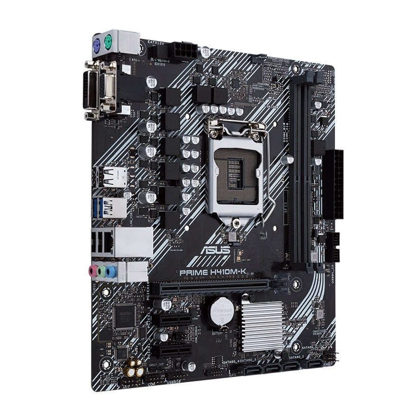 [Подходит для настольных ПК Asus мастер серия H410 PRIME H410M-K (VGA+DVI) распакованная материнская плата]