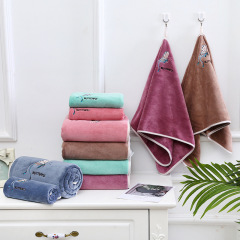 地攤細纖維青春派包邊毛巾柔軟吸水不易掉毛易乾禮品毛巾批發