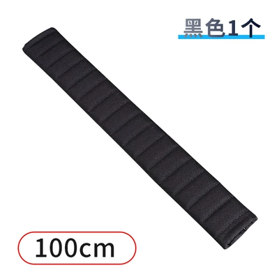 shoulder pad large cargo car extended — Seat belt shoulder pad - comfortable-and-breathable-style-100cm-black-1-pack