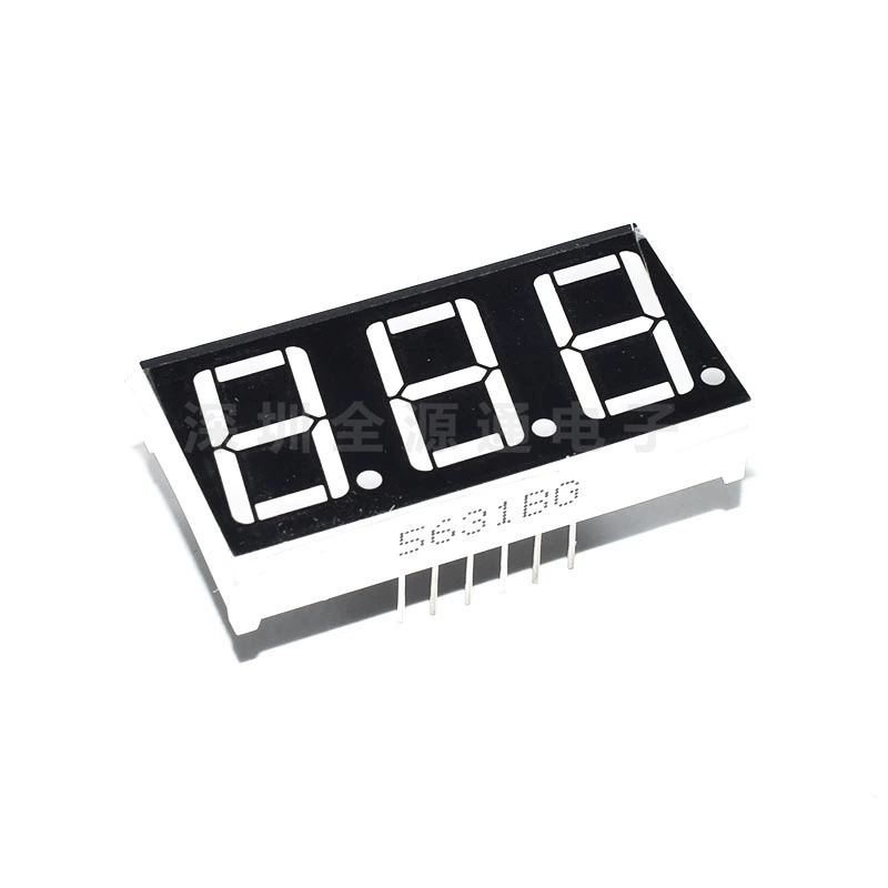 Новый 0,56-дюймовый зелёный трёхзначный зелёный высокоглянцевый цифровой светодиодный модуль индикации, устанавливается напрямую (цифровая трубка)