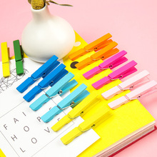 彩色照片夹子幼儿园爱心木质便签麻绳夹子教室照片挂墙装饰夹套装