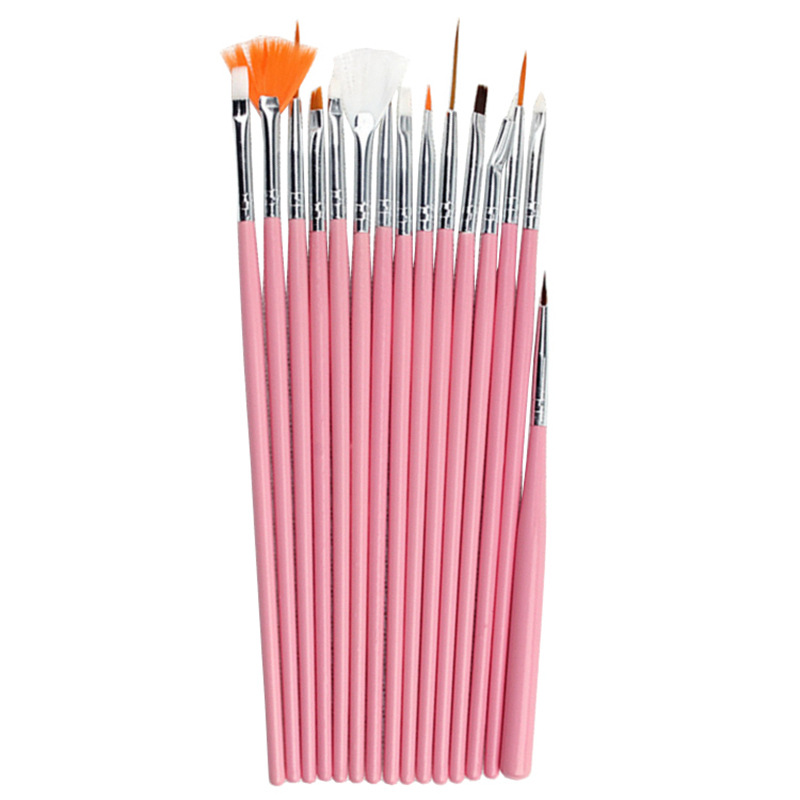 Suministro de comercio exterior cepillo de uñas 20 piezas traje acrílico punto taladro pluma fototerapia fila pluma pintado tallado dibujo pluma