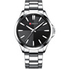 Waterproof swiss watch, quartz steel belt, men's watch for leisure