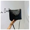 Fashionable shoulder bag, polyurethane trend one-shoulder bag, 2023, Korean style