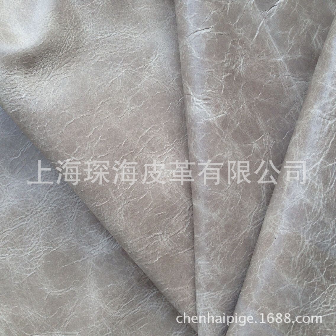 变色油皮 油蜡皮 头层牛皮 牛皮面料 皮革皮料 灰色 沙发皮