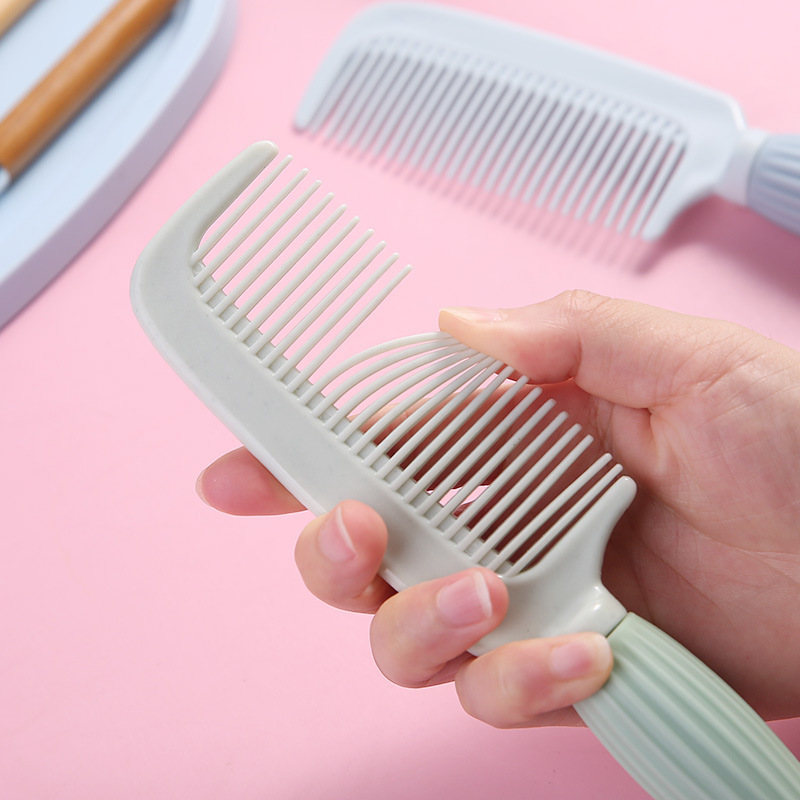 かわいくて見栄えの良いヘアコーム、ロングヘアの女性用ポータブルコーム、家庭用女の子と子供用のストレートヘアとポニーテールコーム|undefined
