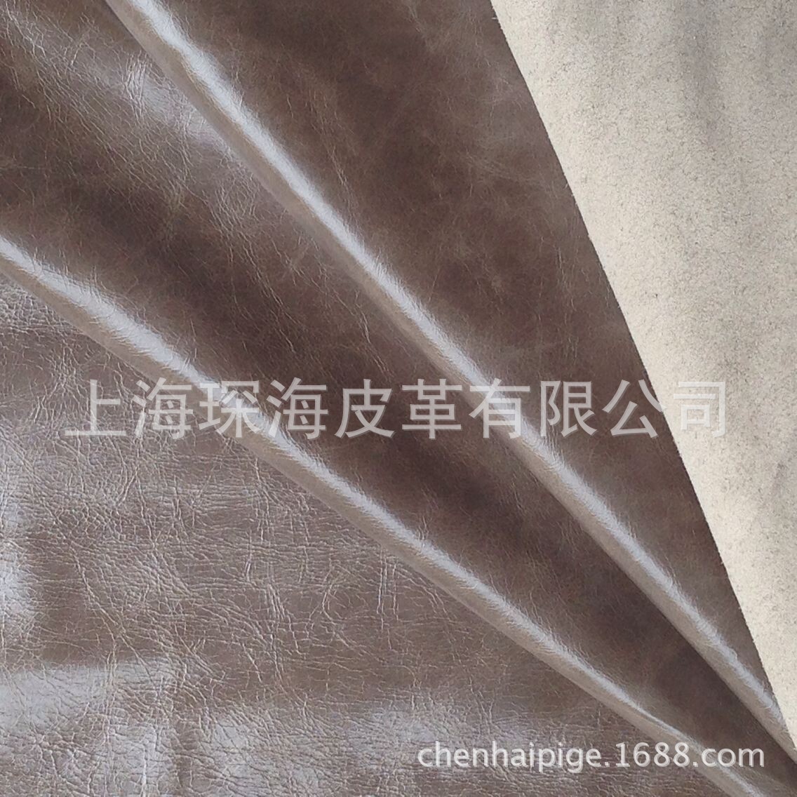 变色油皮 油蜡皮 真皮 牛皮 变色油皮 灰色 沙发皮