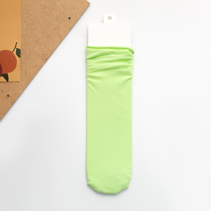 Calcetines de hielo para NIÑOS Calcetines de terciopelo de color sólido para niños grandes y pequeños calcetines para padres e hijos color brillante rayas verticales calcetines finos