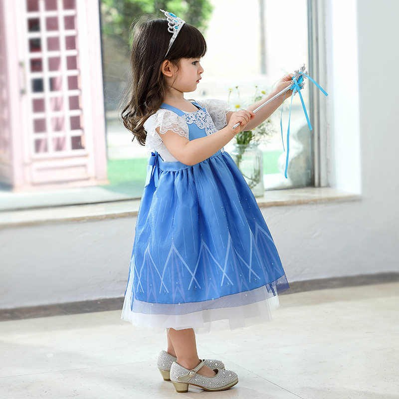 Children's Princess Sofia ice and snow apron Sofia painting dining anti-oil smock on behalf of