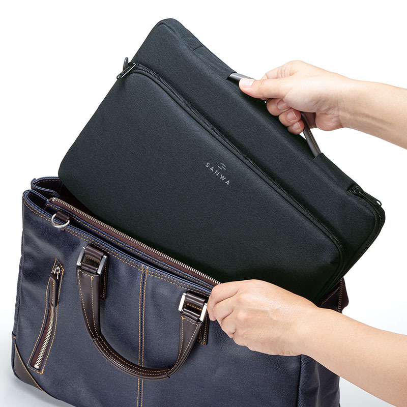 Japan SANWA computer bag 13.3 inch liner bag anti-impact corner protector flat panel universal IN-CAC1