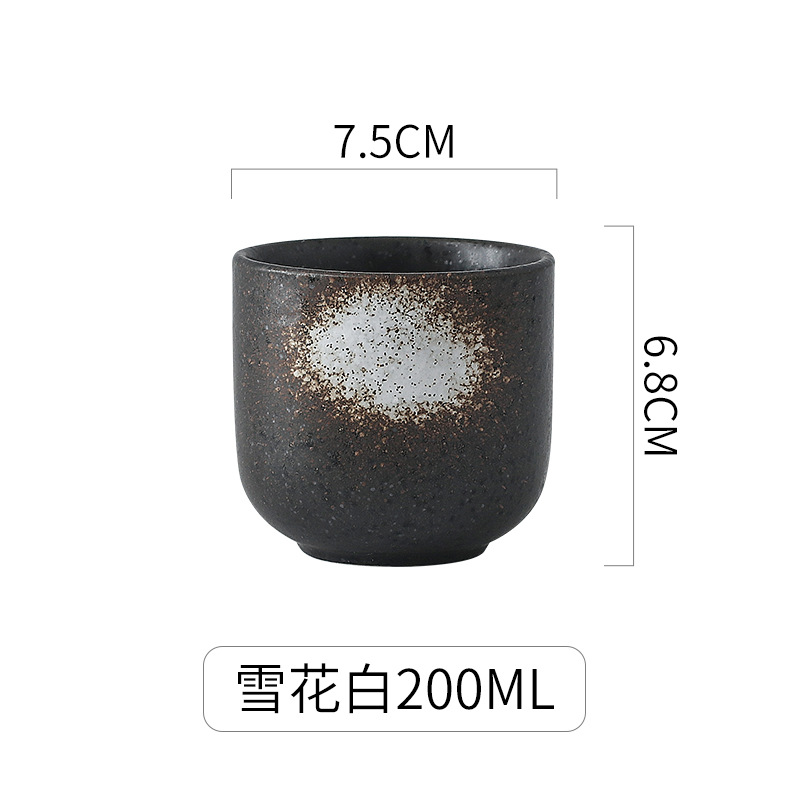 Taza japonesa taza de té del hotel taza de agua taza portátil taza de té de cerámica creativa simple taza de sushi japonés taza de cocina