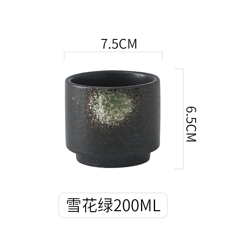 Taza pequeña de cerámica de estilo japonés taza de agua pequeña taza de té de la mañana restaurante Hotel Mesa taza Casa de Té taza de té
