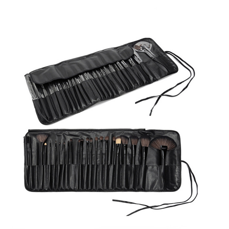 12 unids 15 unids 18 unids 24 unids 32 unids pinceles de maquillaje traje negro/Rosa/color de madera pinceles de maquillaje herramientas de belleza