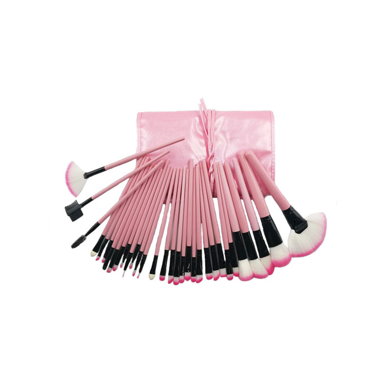 12 unids 15 unids 18 unids 24 unids 32 unids pinceles de maquillaje traje negro/Rosa/color de madera pinceles de maquillaje herramientas de belleza