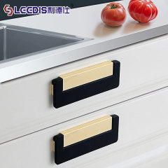 Factory direct sales European style concealed buckle cabinet drawer wardrobe concealed handle Modern open hole hidden flip handle