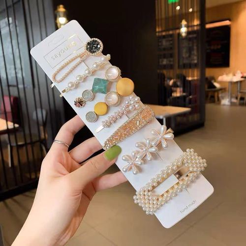 Starfish eight-piece set of hairpins, hairpins, hairpins for women, Korean ins headdress top clips, heavy industry internet celebrity hairpins, eight-piece set