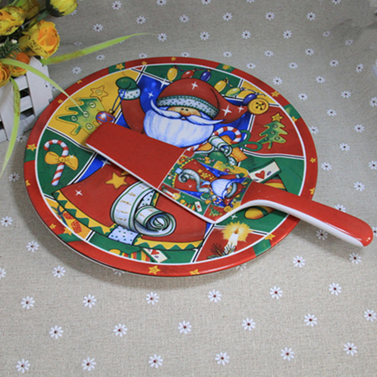 Wholesale Export Pizza Plates, Wholesale Ceramic Plates, Ceramic Baking Trays, Colored Glaze Western-Style Plates, Customizable with Patterns