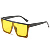 Men's big square sunglasses, fashionable lens, glasses solar-powered, 2019