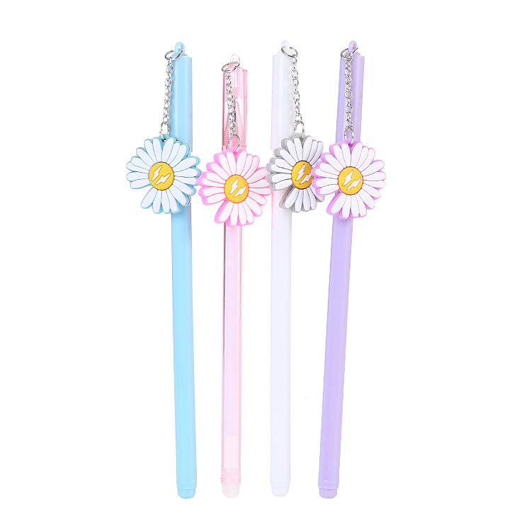 Oferta especial Liquidación Cute Zou Ju Colgante Colgante Pluma de góner Papelería de oficina creativa Bolígrafo de firma Bolígrafo de agua de estudiante de dibujos animados