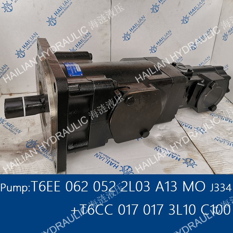 Pump T6EE 062 052 2L03 A13 MO J334+T6CC 017 017 3L10 C100泵