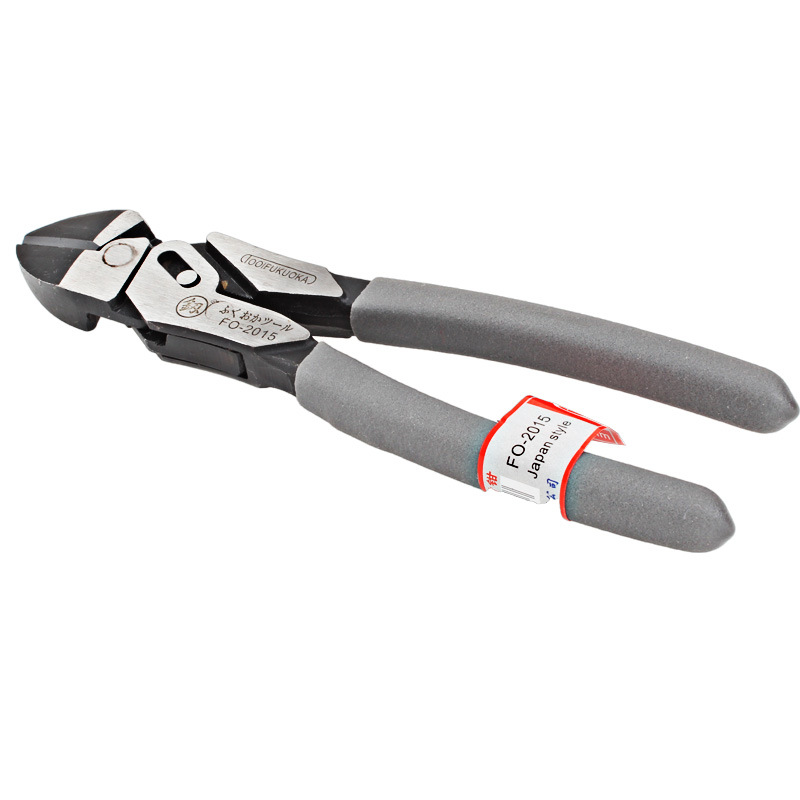 Fukuoka herramientas FO-2015 diagonal alicates/Tijeras eléctricas electrónicas alicates de corte de alambre de acero industrial alicates diagonales de 8 pulgadas de boca cruzada