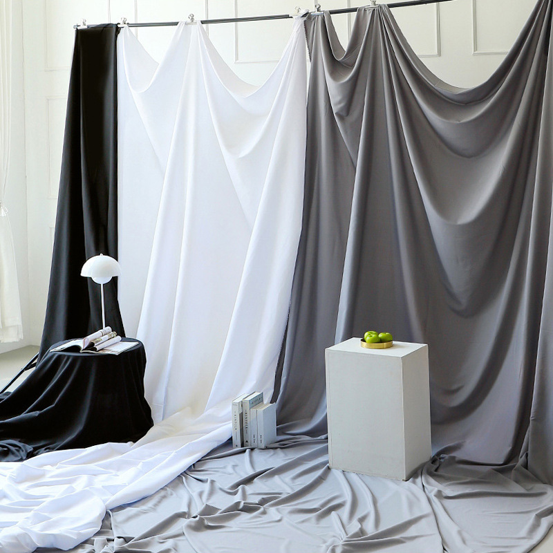 Photograph background cloth pure white photography Net Red live shooting props WIDTH 2.5 meters widened cloth, 3 meters enlarged