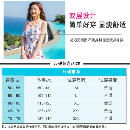 Women's swimsuit covers belly and looks slim 2020 fairy style swimsuit Korean ins internet celebrity one-piece split skirt swimming style